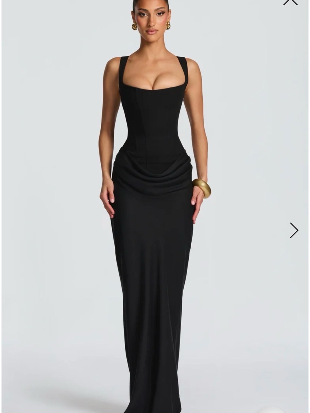 NWT Babyboo Cornelia Black Maxi Dress